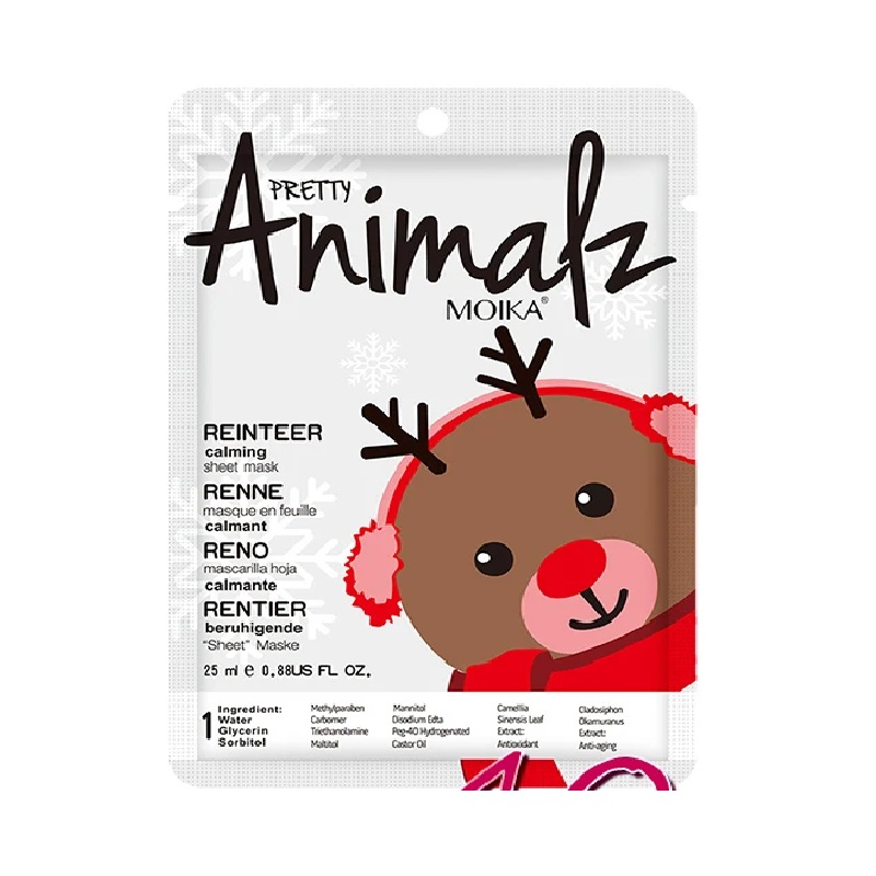 ماسک ورقه ای صورت مدل گوزن شمالی مدل انیمالز