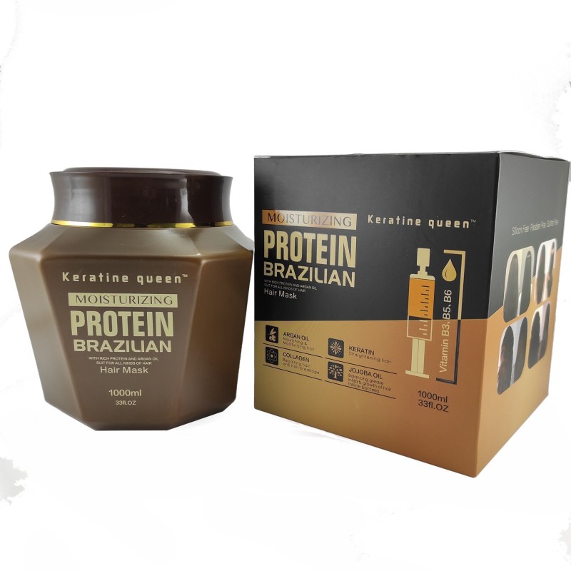 ماسک مو پروتئین برزیلین مدل کراتین کوئین ا Keratin Queen