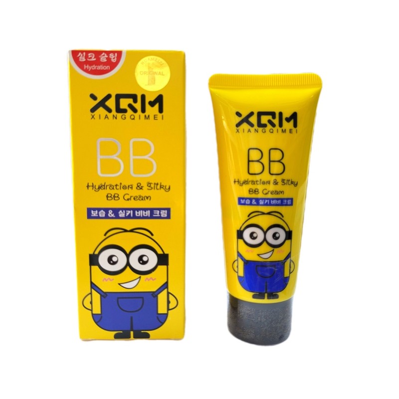 بی بی کرم پودر میشا ایکس کیو ام مدل آبرسان و نرم کننده (مینیون)