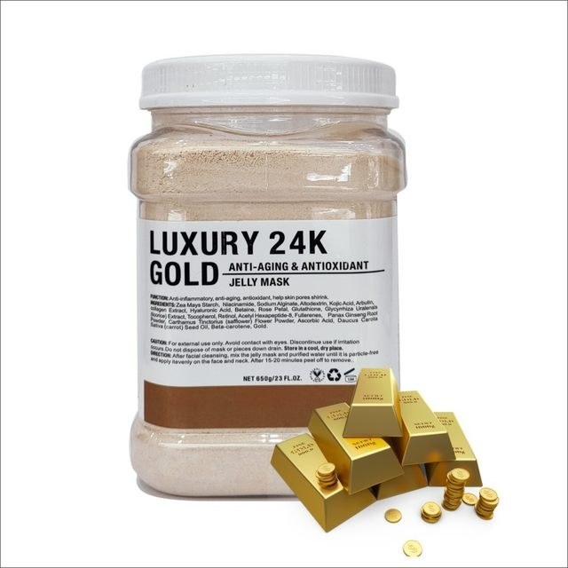 ماسک هیدروژلی 650 گرمی طلا 24 عیار (Luxury 24k Gold) مدل دکتر مینایر