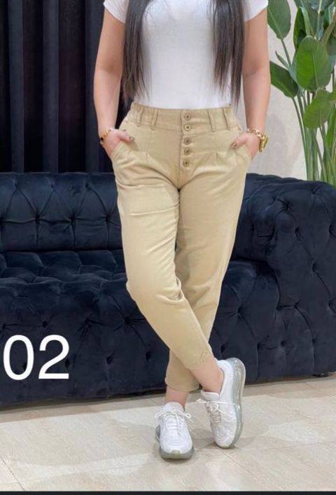 شلوار کتان مام استایل