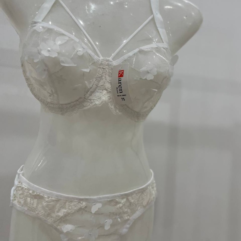 سوتین و شورت ست طرح پروانه