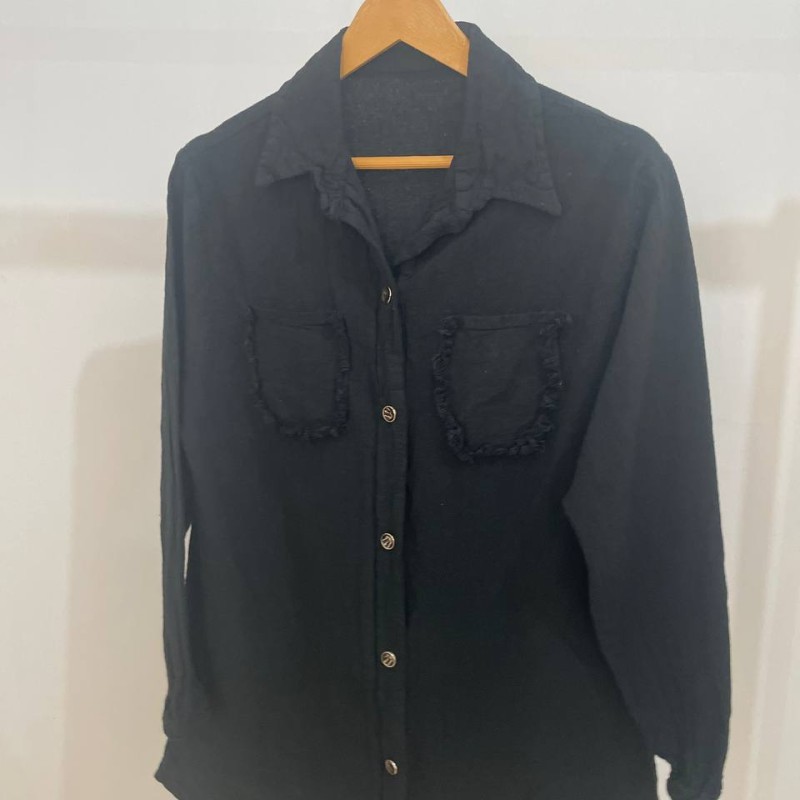 مانتو لینن مشکی