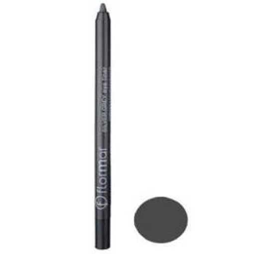 مداد چشم شمعی خاکستری نقره ای مدل فلورمار - ضدآب