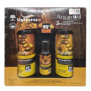 پکیج شامپو، نرم کننده (ماسک مو) و روغن آرگان ساخت اسلواکی و اصل
