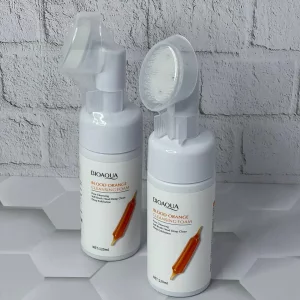 فوم براش دار شستشوی صورت مدل پرتقال خونی حجم 120 میلی لیتر