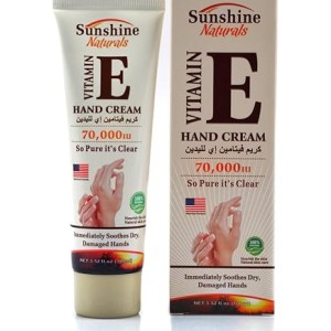کرم مرطوب کننده دست سان شاین (Sun Shine Naturals) مدل ویتامین E حجم 100 میلی لیتر