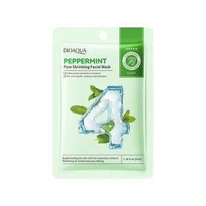 ماسک صورت ورقه ای کوچک کننده منافذ نعنا فلفلی وزن 25 گرم