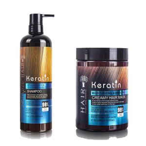 شامپو و ماسک مو کراتین مدل هیر Hair بدون سولفات (ایتالیایی)