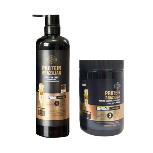 شامپو و ماسک مو پروتئین برزیلین - بدون سولفات - ساخت برزیل و اورجینال