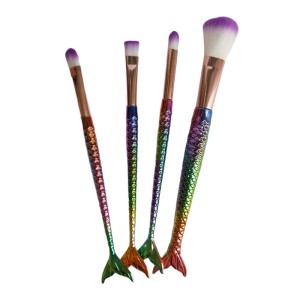 ست برس آرایشی مدل ماهی مجموعه 4 عددی