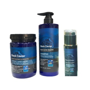 شامپو، ماسک و روغن خاویار سیاه بدون سولفات مدل میگ