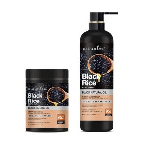 شامپو و ماسک مو برنج سیاه - بدون سولفات - Black Rice