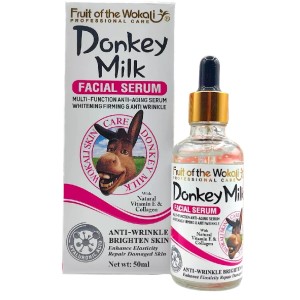 سرم پوستی سفید کننده و جوان کننده صورت شیر الاغ مدل وکالی (صورتی)