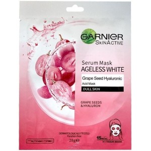 ماسک ورقه ای صورت دانه انگور و هیالورونیک اسید مدل گارنیر (Garnier)