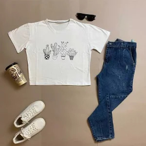 کراپ استین کوتاه