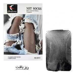 جوراب شلواری توری (فیش نت) زنانه - لانه زنبوری ریز بافت- کد 8013