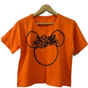 کراپ دخترانه طرح خرس فانتزی