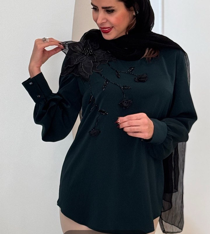 شومیز زنانه گل برجسته