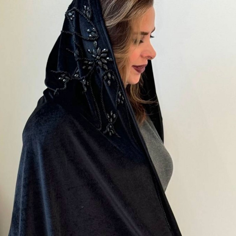 شال مخمل کار شده