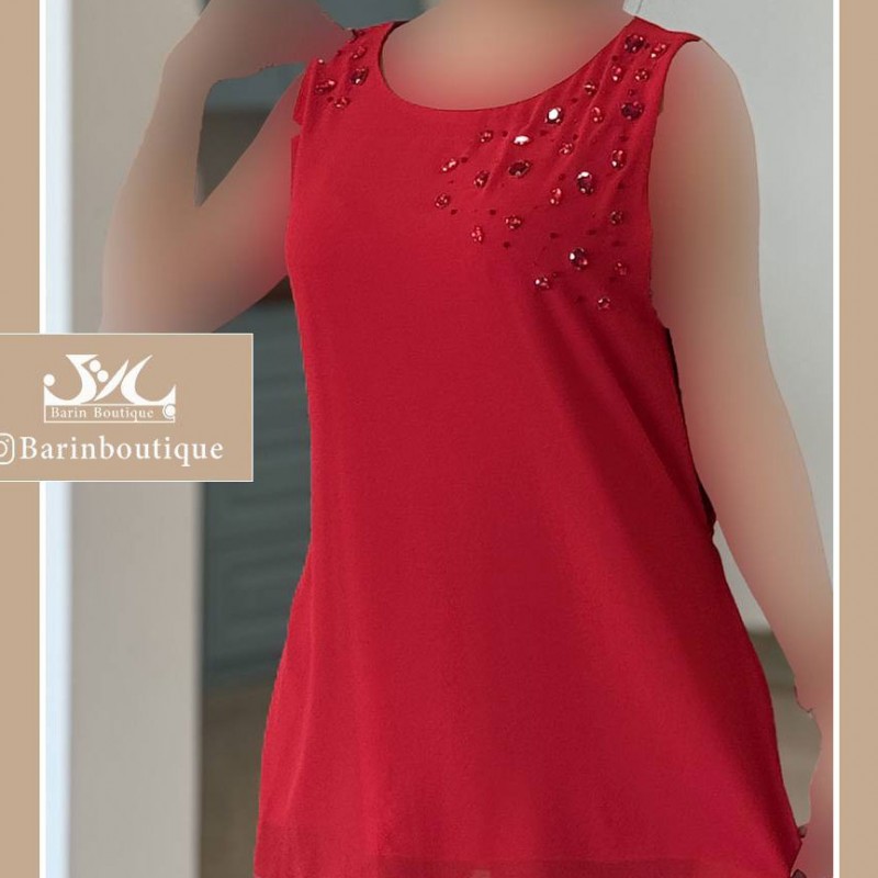 تاپ کرپ حریر کارشده