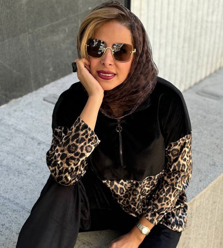 شومیز مخمل پلنگی