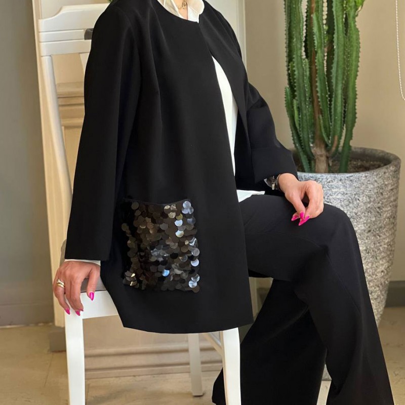 مانتو جیب پولکی