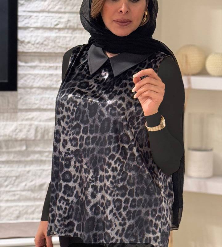 تاپ مخمل پلنگی