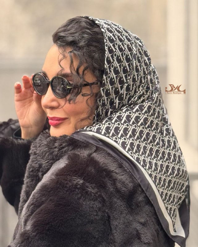 روسری طرح dior ابریشم ژاکارد