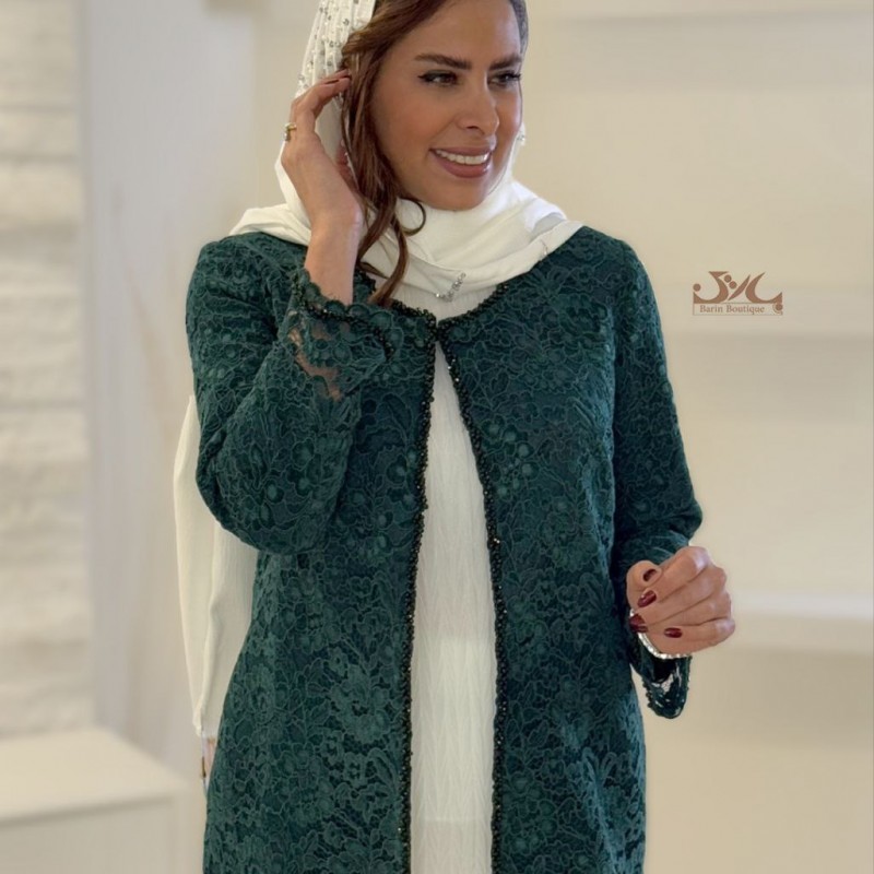 کت دانتل مخمل کارشده