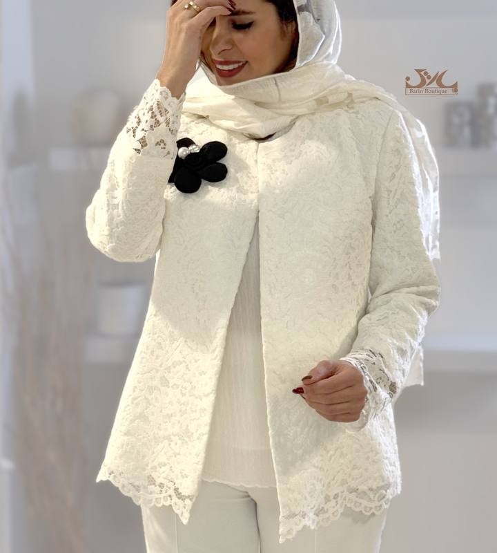 کت دانتل  مخمل گل ارکیده