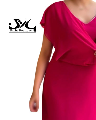 پیراهن  مجلسی سرخابی