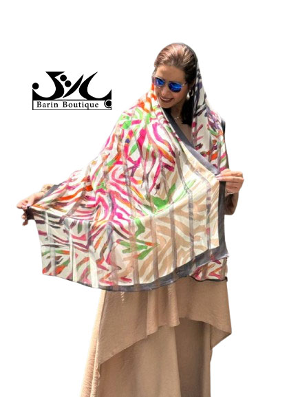 شال  زنانه رنگی رنگی