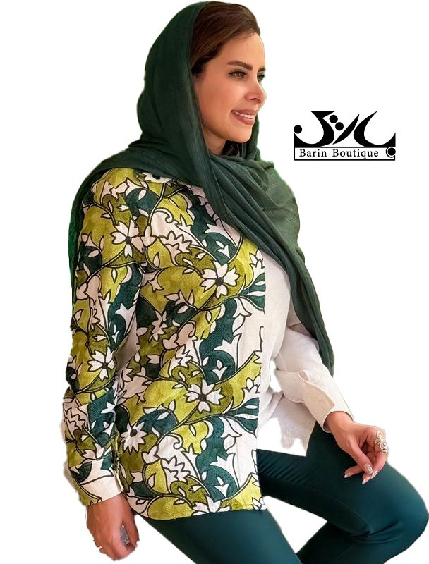 شومیز  زنانه طرح برگ