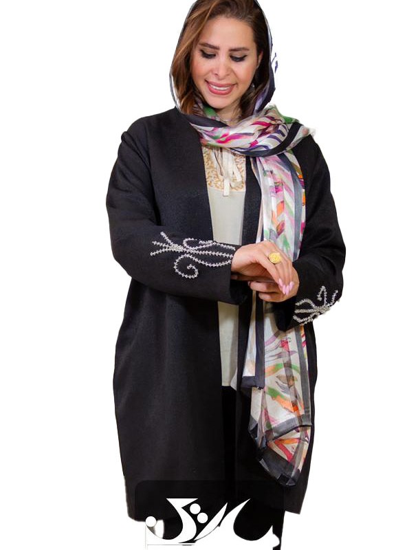 مانتو مجلسی کرپ لمه جواهردوزی