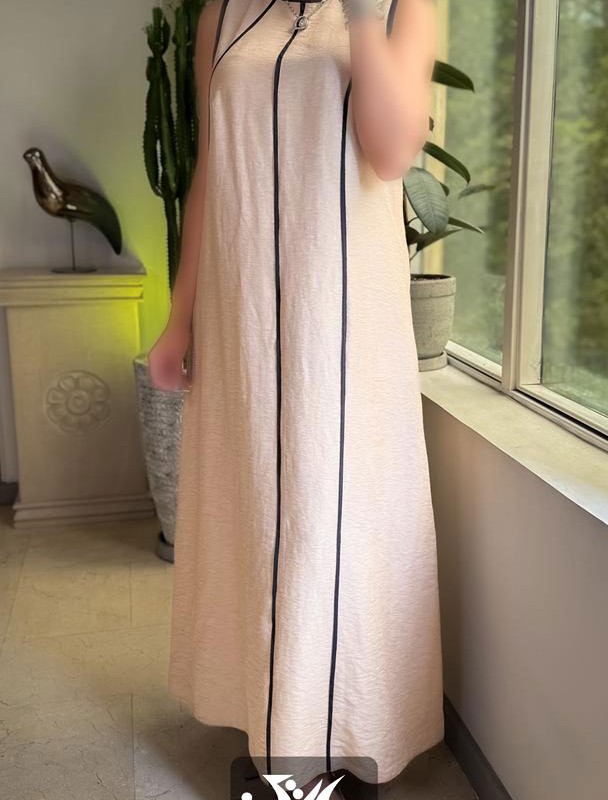 پیراهن مجلسی کتان کریستال