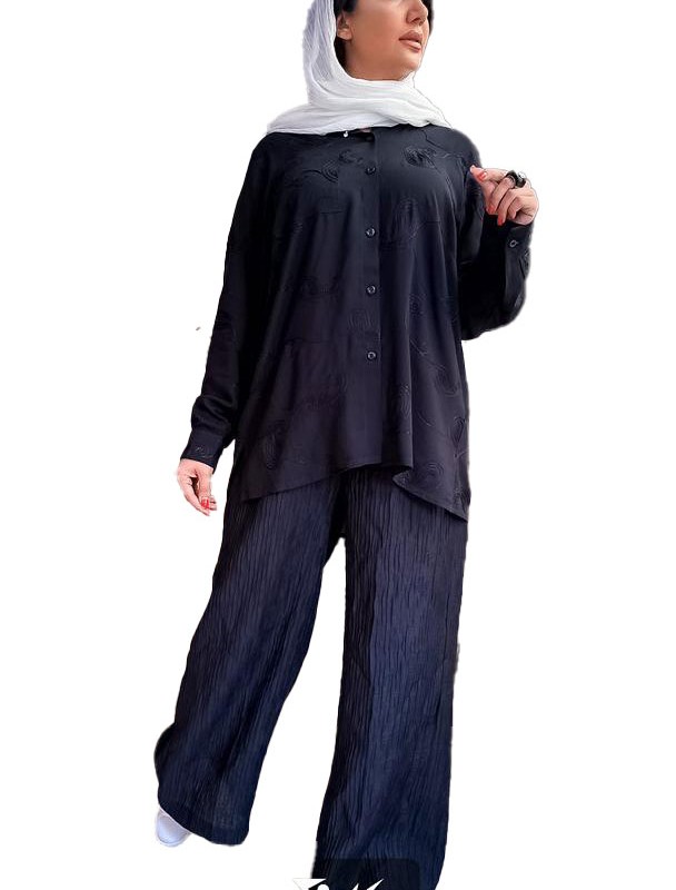 شلوار پیلیسه مشکی