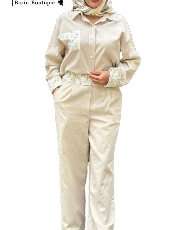 ست شومیز شلوار لینن هستی