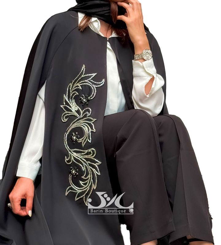 مانتو شنل مجلسی ساتن امریکایی