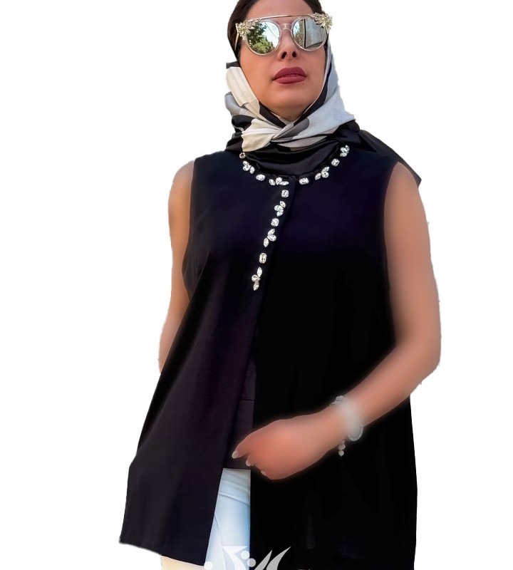 وست کرپ جواهر دوزی مشکی