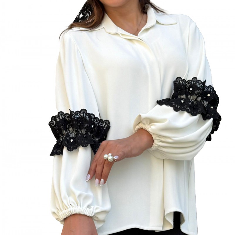 شومیز  سفید سحر