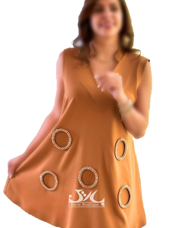 پیراهن مجلسی اجری فلورا