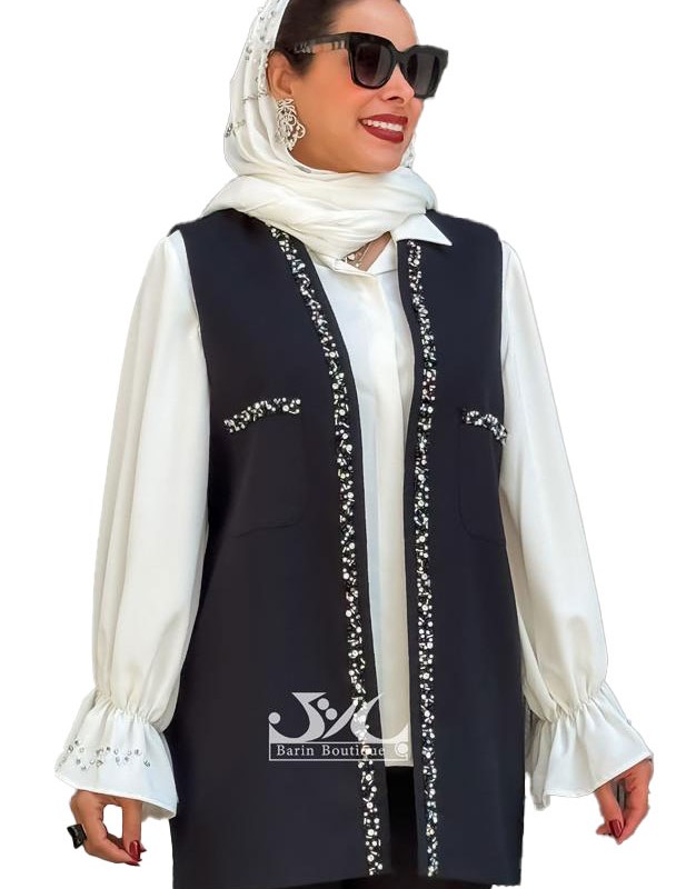 وست زنانه مشکی ارا