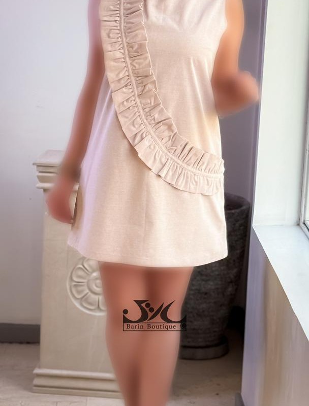 پیراهن زنانه جلو چین دار