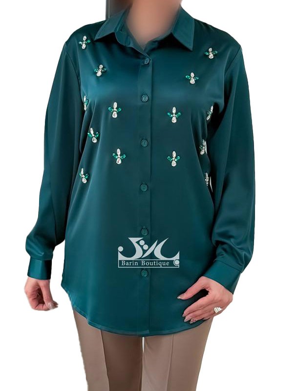 شومیز مجلسی سنگدوزی