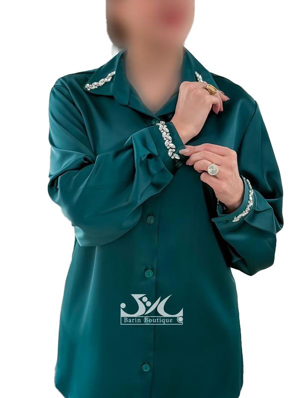 شومیزمجلسی ساتن ژاکارد