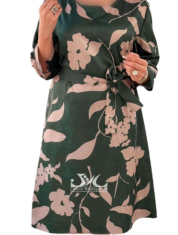 پیراهن زنانه ژاکارد چاپی