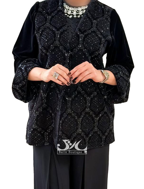 کت مجلسی مخمل و پولک