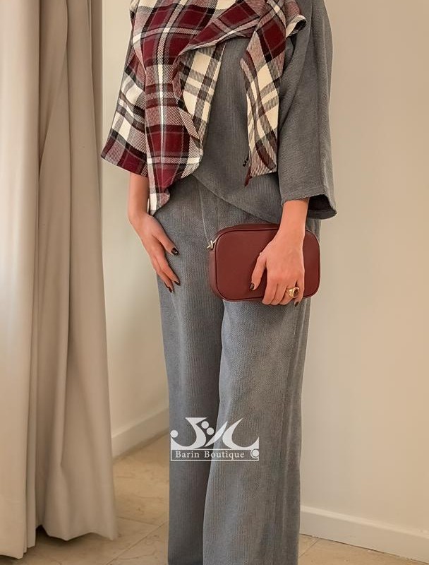 ست بلوز شلوار زنانه مخمل شنل