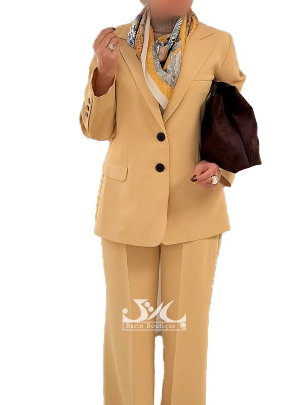 ست کت و شلوار کرپ